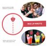 CONGARTENO 20Pcs Red Decorative Paper Straws with Heart Pattern Festival Drinkware for Valentine's Day Party and Fun Beverage Accessories for Bars and Ktv view 2