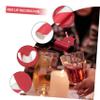CONGARTENO 20Pcs Red Decorative Paper Straws with Heart Pattern Festival Drinkware for Valentine's Day Party and Fun Beverage Accessories for Bars and Ktv view 4