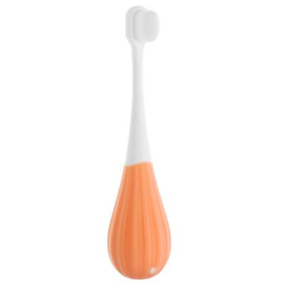 COLLBATH Extra Soft Manual Toothbrush for Ages Fine Dense Bristles Gentle Gums Comfortable Grip Toothbrush in Orange