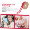 CONGARTENO Double-Sided Red Satin Ribbon for Wrapping Boxes and Flowers Decorative Wedding Craft Ribbon for Party DIY Floral Arrangement Non-Fraying Material Packaging view 3