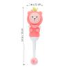 HOLIDYOYO 2pcs Toothbrush Soft Bristle Cute Bear Design Comfortable Grip Toothbrushes for Ages Pink Round Head Manual Teeth Brush view 2