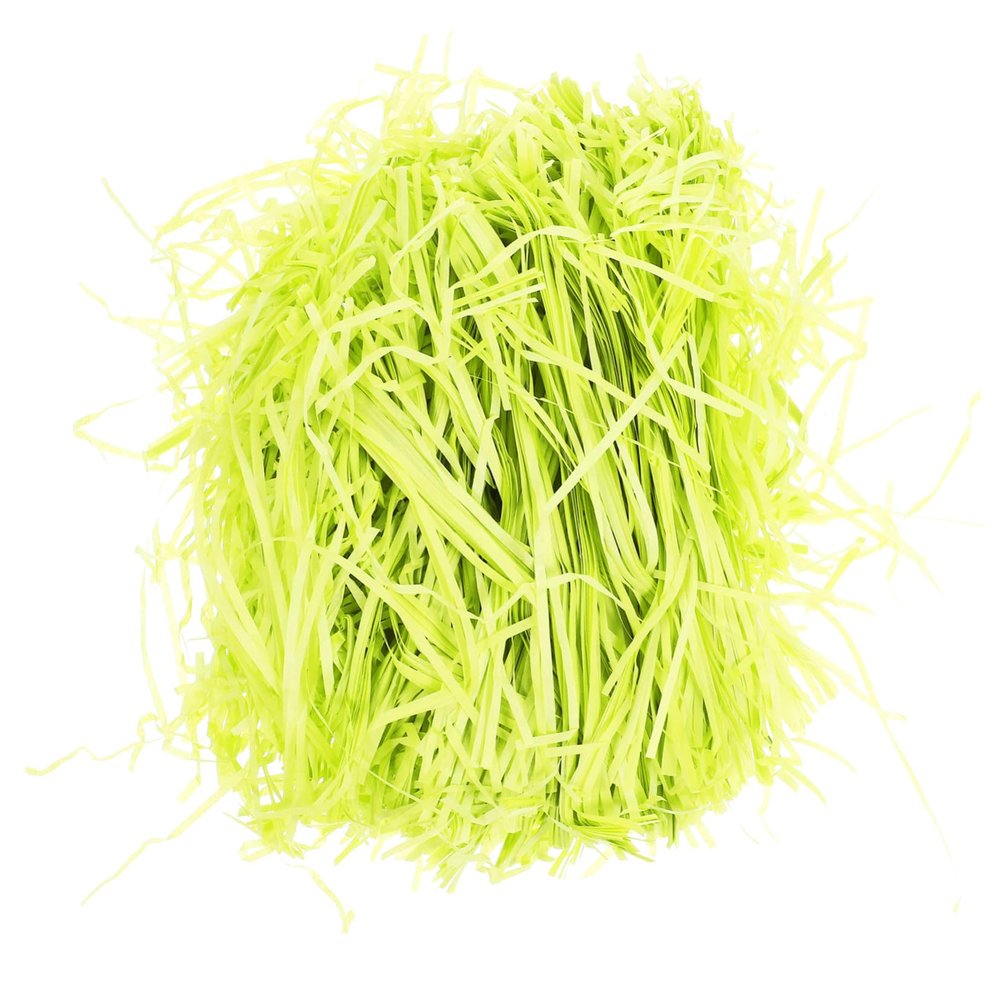 CONGARTENO Green Raffia Grass Shredded Paper Filler for Baskets and Filling Crinkle Cut Shredded Paper for Birthday Wedding Festival Christmas Decorations