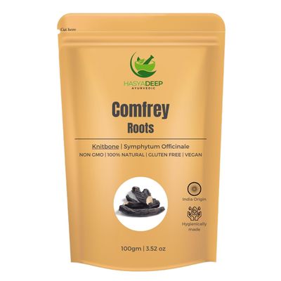 Hasyadeep Comfrey Bark | Symphytum Officinale | Traditional Ayurvedic Herb (200gm/7.05oz)