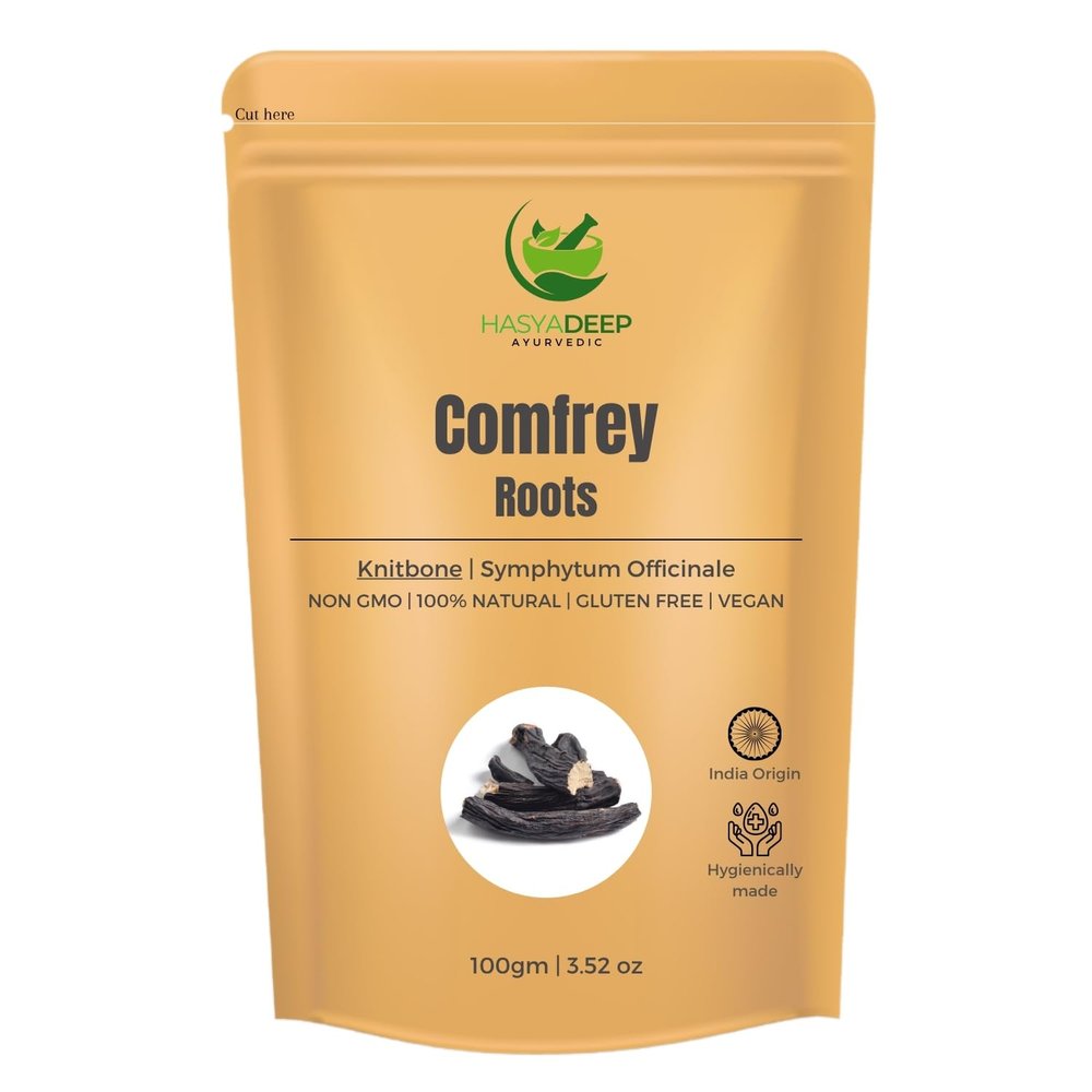 Hasyadeep Comfrey Bark | Symphytum Officinale | Traditional Ayurvedic Herb (200gm/7.05oz)