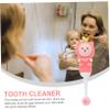 LALADEFIEE 2pcs Toothbrush with Soft Bristles Cute Bear Shape Manual Toothbrushes for Ages Ergonomic Grip and Safe for Hands view 4