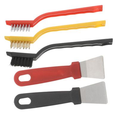 LALADEFIEE Crevice Gap Cleaning Brush with Long Handle Anti-Skid Scrub Brush for Kitchen Stove Grooves Bathroom Narrow Spaces Household Bristles Ergonomic Grip