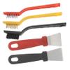 LALADEFIEE Crevice Gap Cleaning Brush with Long Handle Anti-Skid Scrub Brush for Kitchen Stove Grooves Bathroom Narrow Spaces Household Bristles Ergonomic Grip view 1