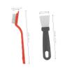 LALADEFIEE Crevice Gap Cleaning Brush with Long Handle Anti-Skid Scrub Brush for Kitchen Stove Grooves Bathroom Narrow Spaces Household Bristles Ergonomic Grip view 2