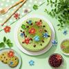 150 PCS Flower Cupcake Toppers Flower Party Decorations Floral Birthday Decorations for Baby in Bloom Baby Shower Wedding Themed Party Cake Topper view 3