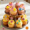160 PCS Wildflower Cupcake Toppers Flower Cupcake Toppers Floral Birthday Decorations for Wedding Baby in Bloom Baby Shower Decorations view 3