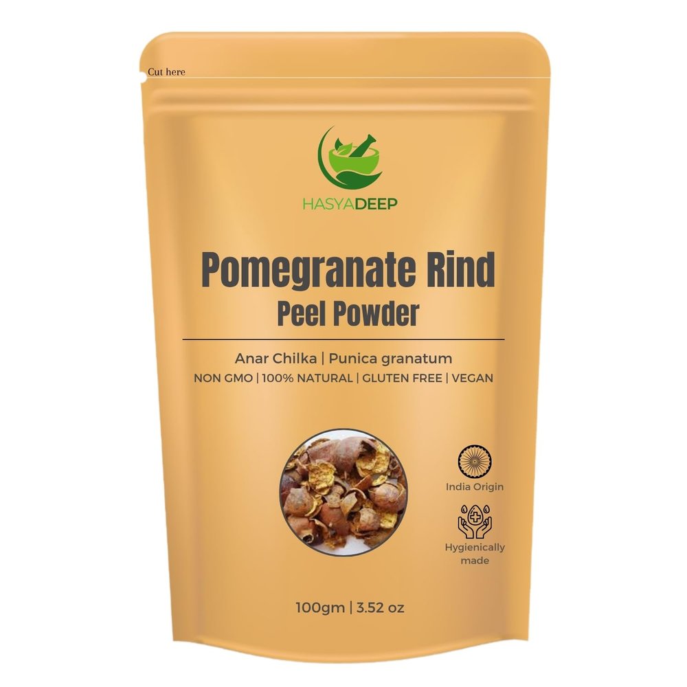 Hasyadeep Pomegranate Powder | Punica granatum | Traditional Ayurvedic Herb (50gm/1.76oz)