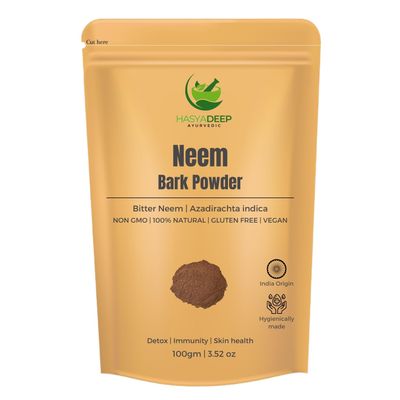Hasyadeep Neem Bark Powder | Azadirachta Indica | Traditional Ayurvedic Herb (200gm/7.05oz)