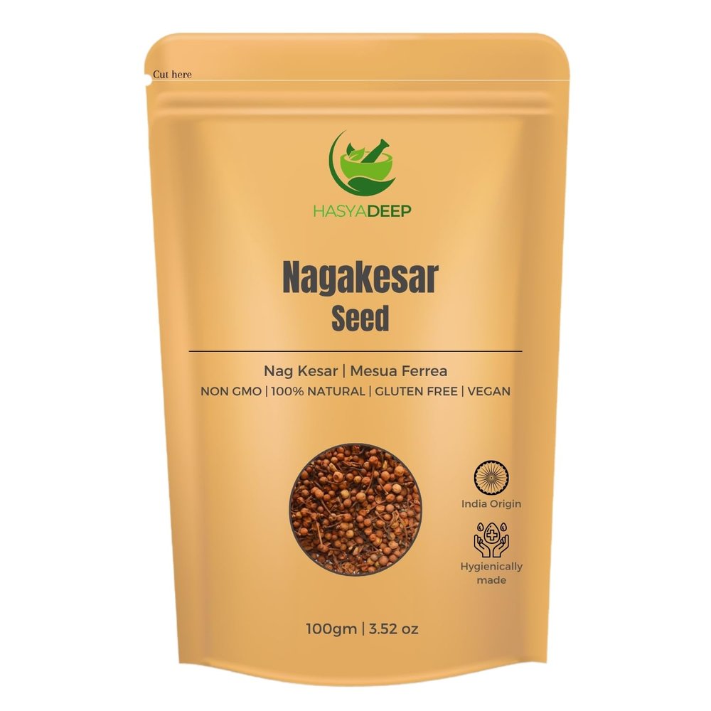 Hasyadeep Nagakesar Raw Seeds | Mesua ferrea | Traditional Ayurvedic Herb (50gm/1.76oz)