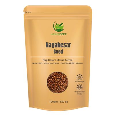 Hasyadeep Nagakesar Raw Seeds | Mesua ferrea | Traditional Ayurvedic Herb (450gm/15.87oz)
