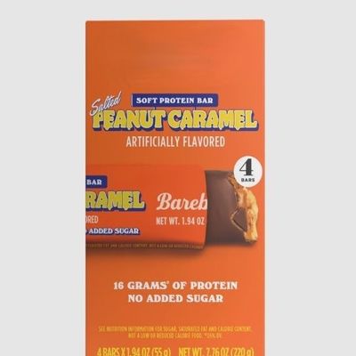 Barebels Salted Peanut Caramel protein bar 55g - 4 Pack (Salted Peanut Caramel)