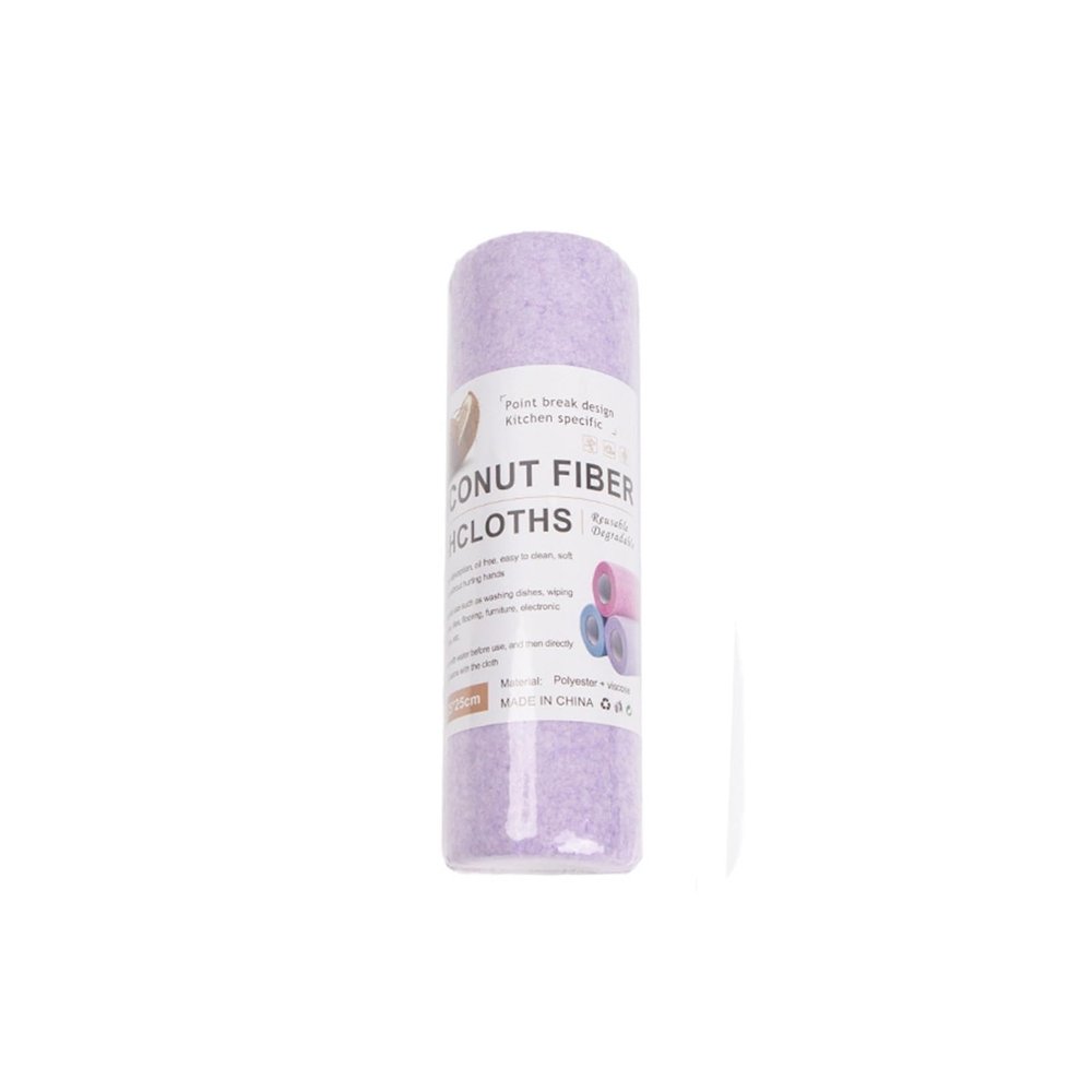 Microfiber Towel roll 20 Pieces Thick Kitchen Cleaning Cloth Multi-Color(Purple)