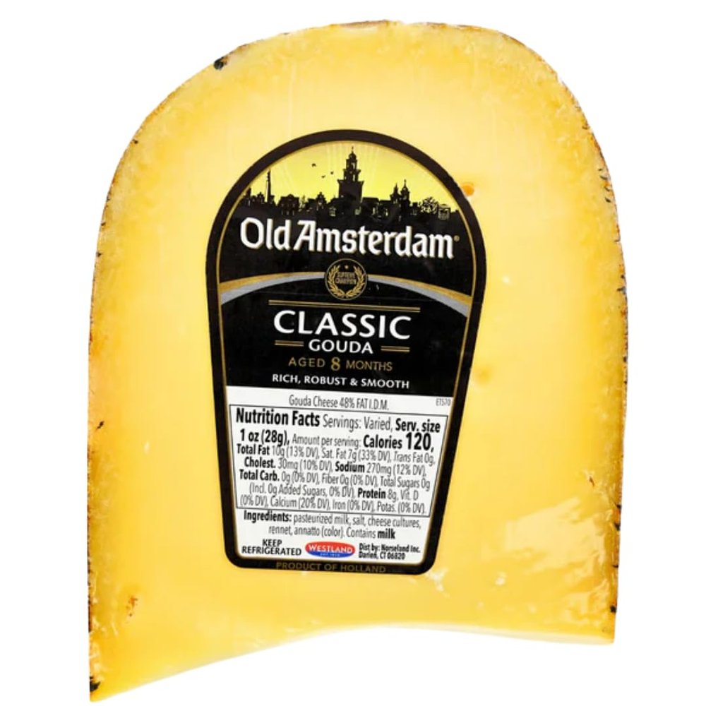 Old Amsterdam Aged Gouda Cheese 8 Months Matured Rich & Smooth
