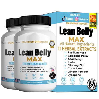 GREENVIFY Lean Belly Max Natural Supplement, 60 Capsules, 30-Day Supply, All Natural Ingredients, Non-GMO, Gluten Free (2)