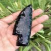 Black Obsidian Knife 55.5 Inch Unique Artisan Hand Knapped Collectible view 4