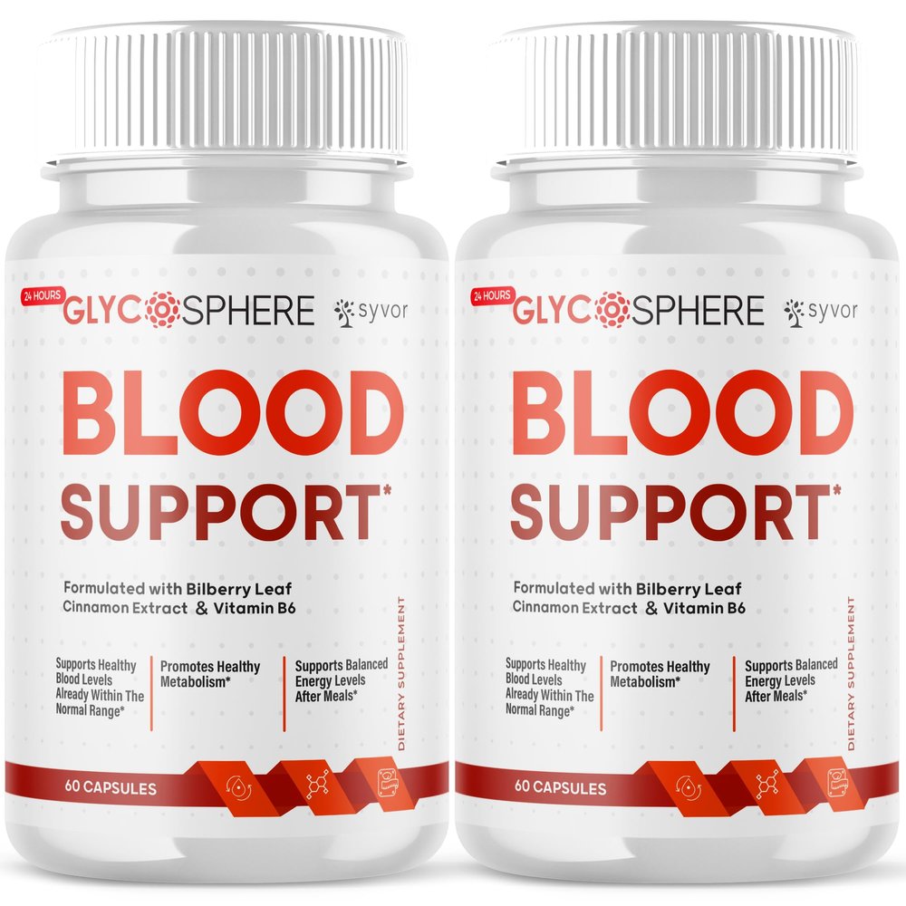 (2 Pack) Glyco Sphere Capsules, Official GlycoSphere Blood Health Support Pills With All Natural Ingredients, Advanced Blood Optimizer with Max Strength Premium Vitamins for Women & Men (120 Capsules)