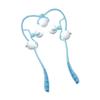 Anneome Portable Manual Neck Massager with Firm Rolling Balls for Deep Tissue Cervical Vertebra Relief Handheld Muscle Roller for Adults to Ease Neck Shoulder and Fatigue Sky-Blue view 1