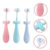 COOLHIYA 3 pcs Toothbrush Soft Bristle Toothbrush for Anti-Slip Handle Cute Design Safe Material Manual Oral Cleaner view 3