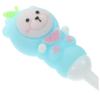 IWOWHERO 2pcs Soft Bristle Toothbrush Cute Bear Design Toothbrushes for Ages Gentle Round Head with Comfortable Grip in Blue view 3