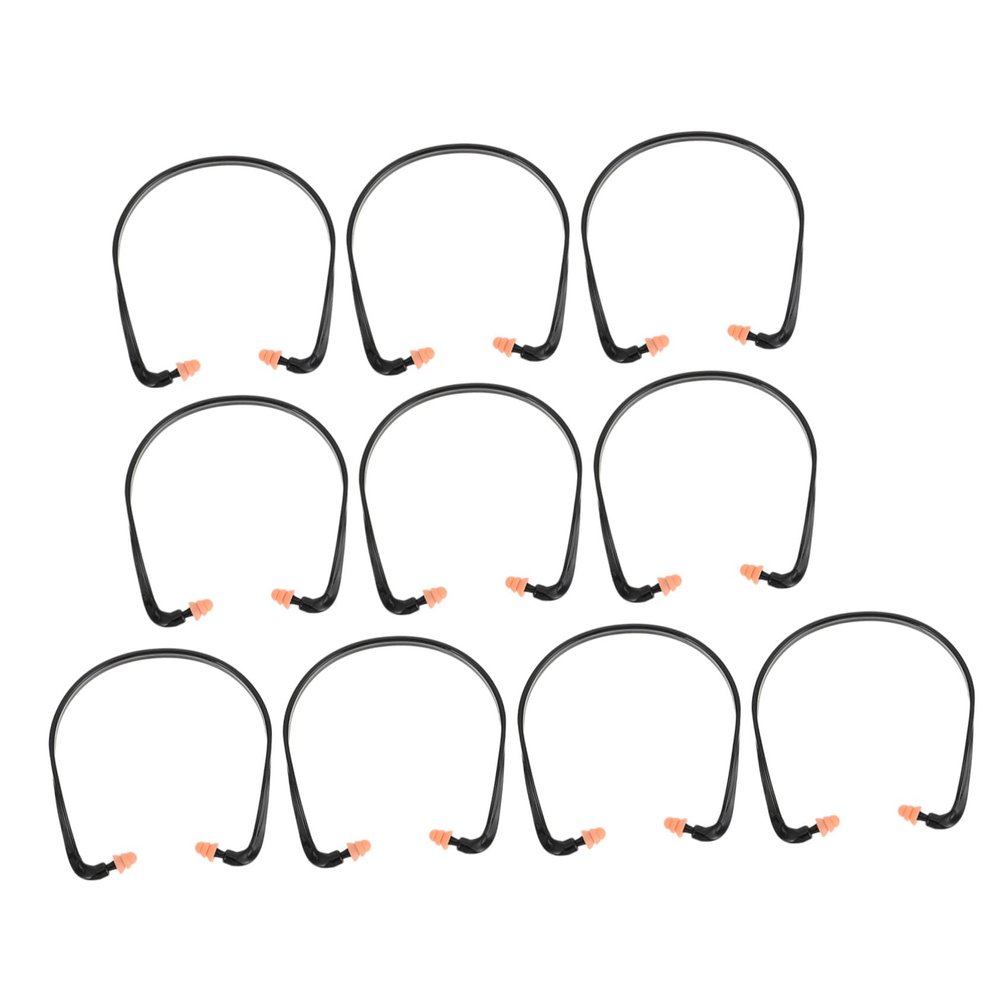 BCOATH 10pcs Banded Silicone Noise Canceling for Swimming Shooting Work Reusable Soft Comfortable for Students and Adults