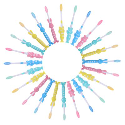 BCOATH 32pcs Toothbrush with Fine Soft Bristles Cute Cartoon Design for Boys and Gentle Cleaning for Sensitive Gums Suction Cup Base for Easy Storage Bulk Oral Care Kit