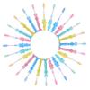 BCOATH 32pcs Toothbrush with Fine Soft Bristles Cute Cartoon Design for Boys and Gentle Cleaning for Sensitive Gums Suction Cup Base for Easy Storage Bulk Oral Care Kit view 1