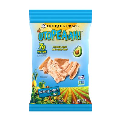Utopea-ah! Protein Chips, Dreamy Ranch, 1.1oz (Pack of 18) Made with Avocado Oil