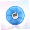COOLHIYA Electronic Alarm Clock Pill Box with Compartments Weekly Medication Reminder for Patients Portable Blue Medicine Organizer with Lids and Daily Alarms to Ensure Timely Dose view 4