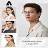 IGnaef Unisex Retro Blue Light Blocking Glasses Trendy Semi-Rimless Anti Eyestrain/UV400/Glare for Computer/Gaming IF1231 view 4