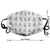 Meaudiwes Fashion Balaclava Soft Reusable Dust Cloth For Home Office And Outdoor Compatible with Christmas Snowman White view 2