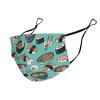 Meaudiwes Fashion Breathable Face Scarf With Adjustable Ear Protection Loops, Compatible with Sushi And Ramen Washable Adjustable Balaclava For Women Men view 4