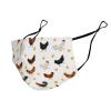Reusable Face Scarfs Washable Adjustable Breathable Balaclava For Women Men Compatible with Cute Chicken view 4