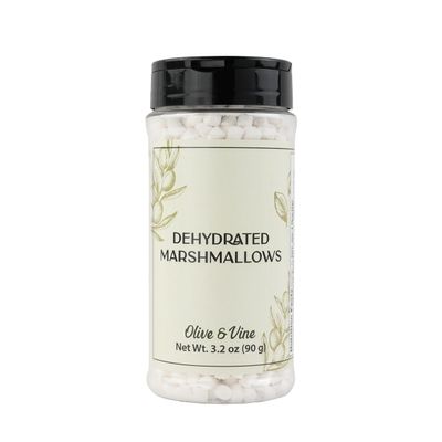 Olive & Vine Dehydrated Marshmallow, Sweet Flavor, For Hot Cocoa & Baking, Rich Tradition, Authentic Taste, For Global Recipes (3.2 Ounce)