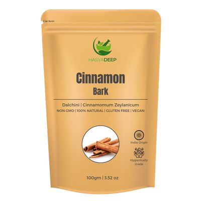 Hasyadeep Cinnamon Bark | Cigar | Dalchini | Cassia | | Traditional Ayurvedic Herb (200gm/7.05oz)