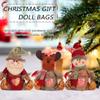 WRSFXV Christmas Gift Bags Zipper Design, Reusable 3D Candy Apple Bags, Adorable Decorative Small Gift Bag, Bulk Storage for Party Decor, Christmas Goody Bag for Festival and Holiday Gifts (3PCS-A) view 2