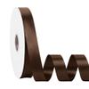 Simplegoal Double Face Brown Satin Ribbon 7/8 Inch X 100 Yards Polyester Brown Ribbons for Gift Wrapping Crafts Flower Bouquet Sewing Arts Wedding Party Decoration view 1