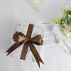 Simplegoal Double Face Brown Satin Ribbon 7/8 Inch X 100 Yards Polyester Brown Ribbons for Gift Wrapping Crafts Flower Bouquet Sewing Arts Wedding Party Decoration view 3