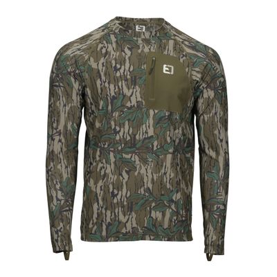ELEMENT OUTDOORS ADAPTi Lightweight Insectashield Performance Hunting Long Sleeve Shirt, Greenleaf, Large Tall
