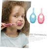 PLAFOPE 2Pcs Soft Brush Toothbrushes for Ages Gentle Manual Toothbrush in Blue and Pink Safe Material for Comfortable Oral Care and Travel Use view 3