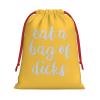 Eat A Bag of Dicks Christmas Gift Bags, Santa Wrapping Bags, Xmas Presents Bag With Drawstring, Holiday Party Favors Birthday & Christmas Gift (Large Medium Small) view 1