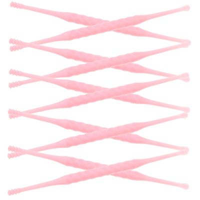 BCOATH 12Pcs Plastic Ear Wax Pickers Double-Ended Smooth Scoop Remover Cleaner Tools for Safe Ear Hygiene Adults and Portable Design Random Color