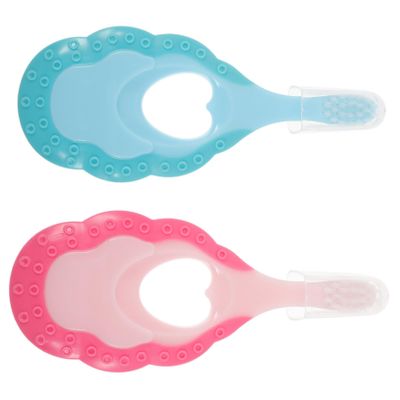 CONGARTENO 2Pcs Soft Bristle Toothbrushes for Ages Gentle Gum Care Creative Lovely Design in Blue and Pink and Safe for Daily Oral Hygiene