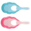 CONGARTENO 2Pcs Soft Bristle Toothbrushes for Ages Gentle Gum Care Creative Lovely Design in Blue and Pink and Safe for Daily Oral Hygiene view 1