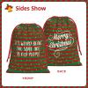 Weird Being The Same Age As Old People Christmas Gift Bags, Santa Wrapping Bags, Xmas Presents Bag With Drawstring, Holiday Party Favors Birthday & Christmas Gift (Large Medium Small) view 2