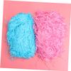 BCOATH 2pcs Grass Silk Paper Shredded Filler for Box Filling Protective Decorative Crinkle Paper Shreds in Pink and Lake Blue Candy Basket Packaging Material view 3