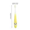 Mikinona Comfortable Toothbrush Soft Bristle Gentle Cleaning for Ages Lovely Yellow Manual Panda Brush for Fragile Gums and Easy to Use Oral Care Tool view 2